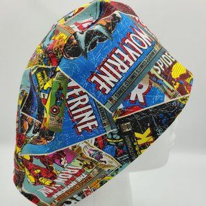 Marvel Comic Book Retro Surgical Scrub Cap